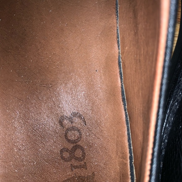 Men’s 1803 leather slip ons size 46 - Picture 2 of 3